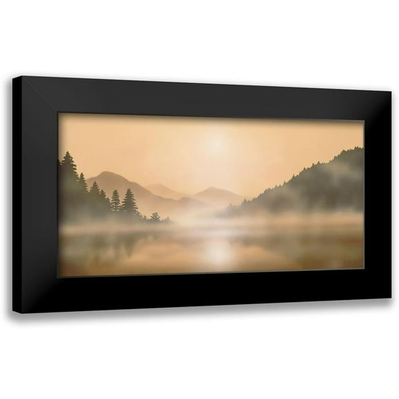 Walsh, Peter 14x9 Black Modern Framed Museum Art Print Titled - MOUNTAIN MIST