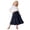 00@Black230, variant on Kiijoy Toddler Girls Tiered Ruffle Flowy Skirt Casual High Waist A Line Skirt with Pocket