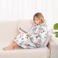 thumbnail image 4 of Pink Cow Milk Pattern Blanket Hoodies for Kids 6-13YR Oversize Wearable Blanket Hoodies for Boys Girls Teens, 4 of 7