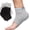 Black and Gray, variant on Moisturizing Heel Socks 2 Pairs Gel Lined Toeless  Socks to  and  Dry, Cracked Heels While You Sleep (Regular, )