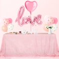 thumbnail image 1 of Squarepie Sequin Tablecloth 90 X 132 Inch Pink Sparkly Table Linen For Wedding Party, 1 of 4
