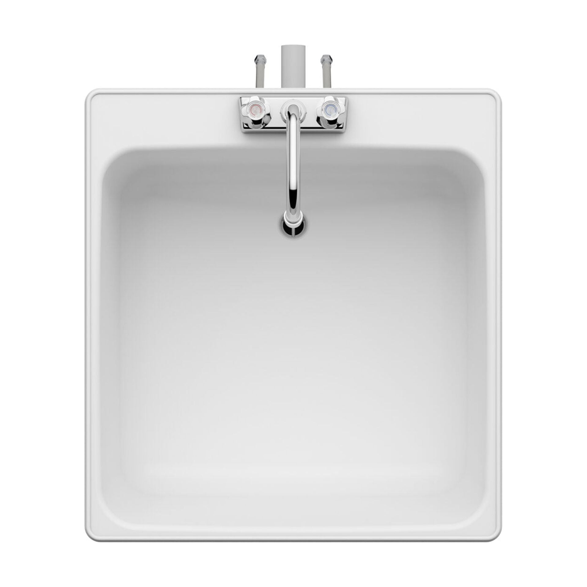 Mustee Utilatub Freestanding 23 in. Laundry Sink/Utility Tub Combo Kit, 6 in. Faucet