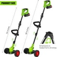 thumbnail image 5 of KingFurt Foldable Cordless Weed Wacker, with 2 Large Capacity Batteries and 13 Blades, 5 of 7