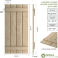 thumbnail image 2 of Ekena Millwork 22"W x 76"H Rustic Four Board Joined Board-n-Batten Rough Sawn Faux Wood Shutters (Per Pair), Primed Tan, 2 of 11