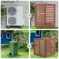 thumbnail image 6 of MEDERLO 3-Panel Outdoor Air Conditioner Fence Screen, Outside Wood Privacy Fence, 32" W x 38" H, 6 of 9