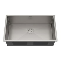 Kitchen Sink, 30 x 18 inch Undermount Kitchen Sink, 16 Gauge Stainless Steel Sink, Handmade for Single Bowl Kitchen Sink or Outdoor Sink