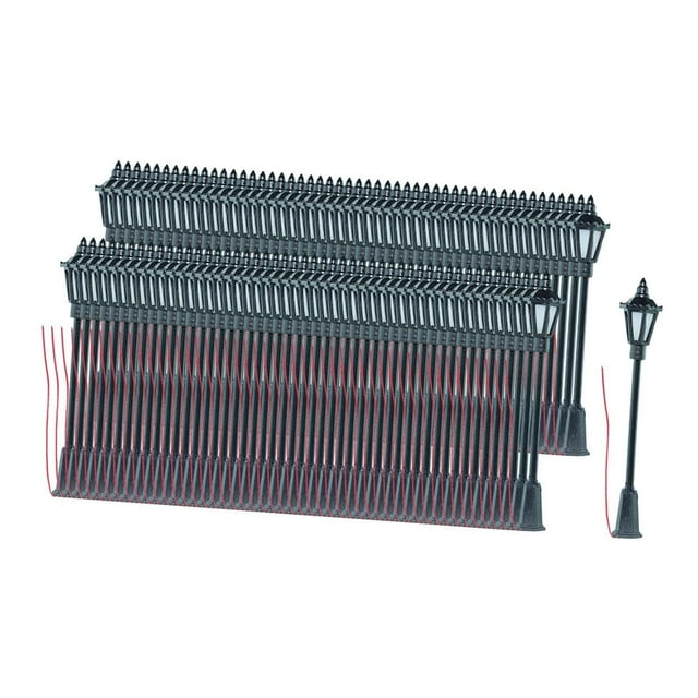 MERIGLARE Lampe de Poteau à l'Échelle 1/87 DIY Accs Miniature Éclairage Extérieur pour Vitrine 100 Pcs