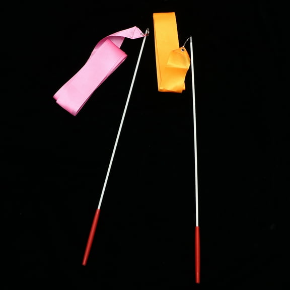 ROSENICE Twirling Ribbons 4Pcs Gymnastics Ribbon for Young Dancers Dance Performances 157x2x0.3in