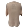 thumbnail image 7 of Baberdicy Sweaters for Women, Women's Fashion Spring and Summer Top Basic Loose Short Sleeve Side Slit Rib Knitted Top Casual Sweater Pocket Womens Sweaters Khaki, 7 of 7
