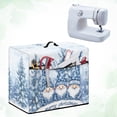 thumbnail image 4 of HELLHERO Santa Claus Pattern Sewing Machine Cover Washable Fabric Dustproof Cover with Tote Handle and Pocket Fits All Sewing Machines, 4 of 8