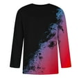 thumbnail image 4 of ZCFZJW Mens Color Block Shirts Casual Tie Dye Summer Half Sleeve Round Neck Pullover Tops Big and Tall Regular Fit Soft Cotton Basic Workout T-Shirts Watermelon Red XXL, 4 of 4