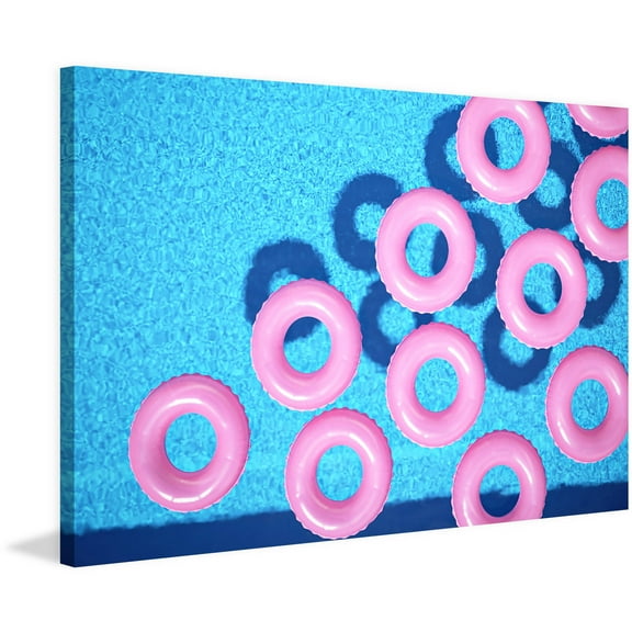 Marmont Hill "Pink Tubes" Painting Print on Wrapped Canvas