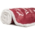 thumbnail image 3 of Chanasya Love You Miss You Message Print Super Soft Ultra Plush Warm Cozy Fleece Microfiber Reversible Sherpa Light Pink Gift Throw Blanket - for Women Men - Dry Rose Blanket, 3 of 3