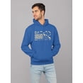thumbnail image 2 of Saturn Vibes - Cosmic Planet Emoji Design Men's Hoodie, 2 of 4