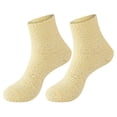 thumbnail image 2 of Yellow Socks Women Fuzzy Fluffy Cozy Slipper Socks Warm Soft Winter Plush Home Sleeping Socks, 2 of 6