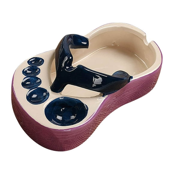 Dinnerware Sets Cutlery Set Funny Ceramic Slippers Plate 5 Compartments Ashtray Cute Flip-Flops Dishes Plates Serving Saucers Bowl Divided Plate Dinner Luncheon Plates Plates Pigment