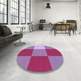 thumbnail image 3 of Ahgly Company Indoor Rectangle Patterned Medium Violet Red Pink Area Rugs, 8' x 12', 3 of 6
