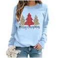 thumbnail image 2 of WEAIXIMIUNG Chandails Grande Taille pour Femmes 3X Chandail de Noël Imprimé Décontracté à Manches Longues Col Rond avec Capuche, 2 of 4