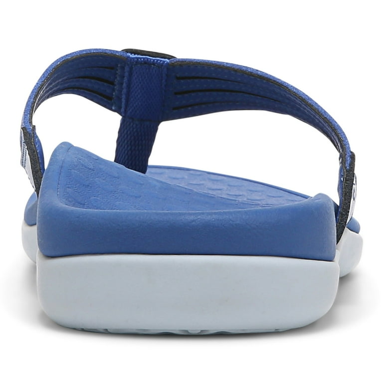Blue toe clearance post sandals