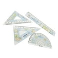 thumbnail image 2 of Dalazy 4 Pieces/Set Ruler DIY Crafts Protractor Drafting Measuring Tool Stationery with Scale Mathematical Rulers Student Supply, 2 of 6