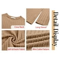 thumbnail image 5 of Fantaslook Textured Tops for Women Crew Neck Long Sleeve Shirts Fall Blouses Casual Basic Tee, 5 of 8