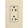 thumbnail image 7 of Lutron 02989 - SCR-20-BI 20A SATIN COLOR RECEPTACLE BISCUIT Straight Blade Wall Outlets, 7 of 7