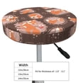 thumbnail image 4 of Bingfone Beautiful Fox Padded Round Bar Stool Cover Cushion with Elastic Fabric Round Chair Seat - Beautiful Fox, 4 of 7