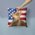 thumbnail image 2 of Carolines Treasures BB9709PW1414 Doberman Pinscher Patriotic Fabric Decorative Pillow  14Hx14W multicolor, 2 of 4