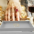 thumbnail image 6 of DEEPCRAFF 3-Piece Reusable Grey Jewelry Organizer , Stackable Storage for Tabletop and Drawer Use, 6 of 8