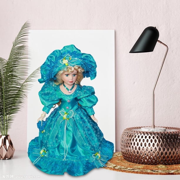 Muñeca De Pie Con Disfraz De Cerámica De 15,75 Pulgadas Para Decoración De Mesa Decorativa