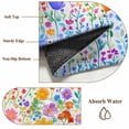 thumbnail image 6 of Round Rugs 8Ft, Spring Floral Round Area Rug Washable Indoor Throw Carpet, Watercolor Colorful Botanical Summer Large Non Slip Circle Rug for Kids Room RV Home Decor Aesthetic, 6 of 8