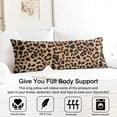 thumbnail image 3 of Leopard Print Body Pillow Cover – Soft & Breathable, Hidden Zipper, 20"x54", Fashion Animal Print – Cheetah & Tropical Spots, Perfect Gift for Side Sleepers, Pregnancy, Modern Home Decor, 3 of 7