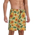 thumbnail image 2 of Sikiie Leaves Avocado Mens Pajama Shorts, Lightweight Lounge Pant with Pockets Soft Sleep Pj Shorts for MenXX-Large, 2 of 6