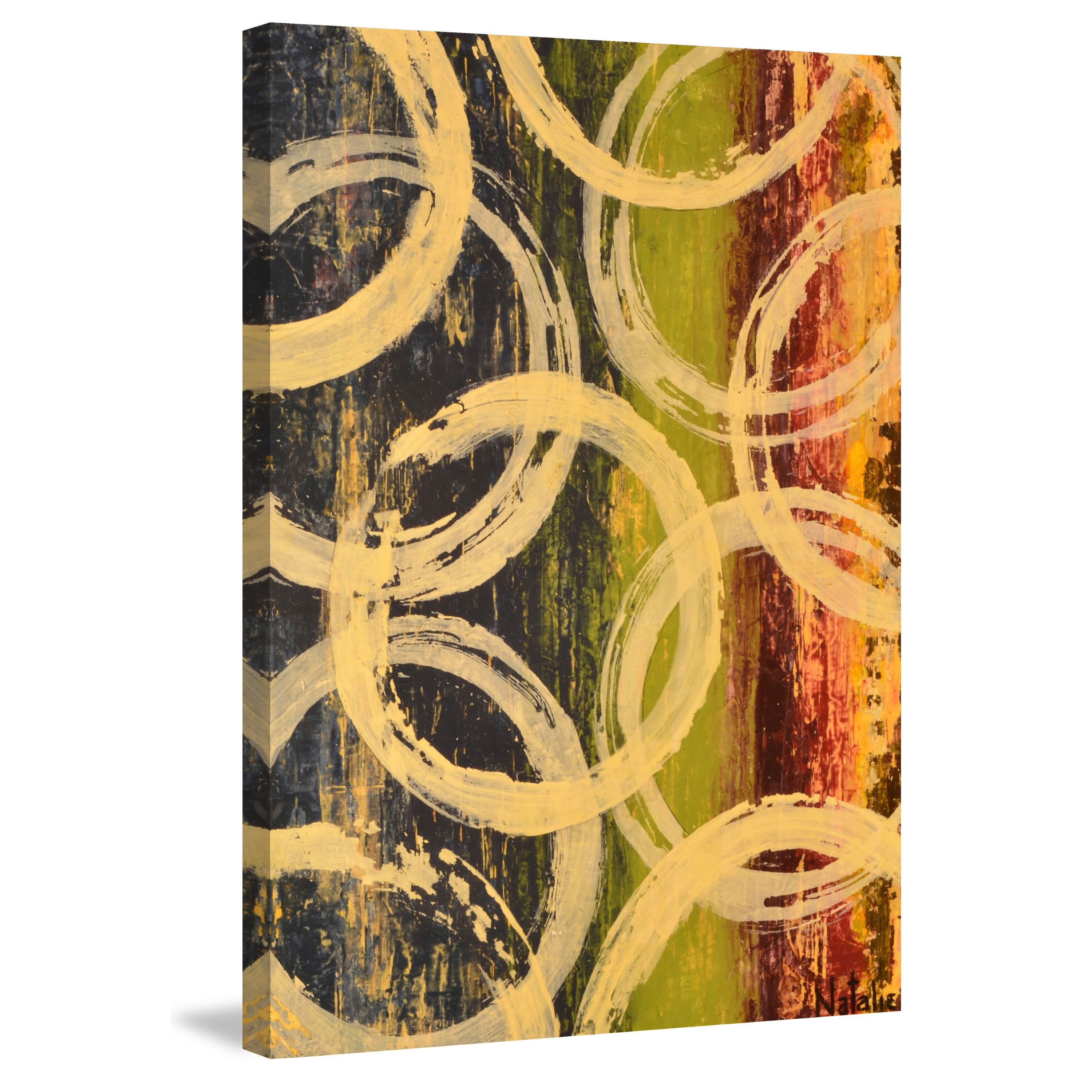 Marmont Hill "Rings of Engagement II" Painting Print on Wrapped Canvas