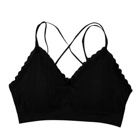 Ramiter Lingerie for Women Sexy Naughty Dry Running Underwear Woman Shockproof Size Large with String Bras Quick Fitness One Size Black