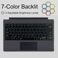 thumbnail image 2 of Type Cover for Microsoft Surface Pro 7+/Pro 7/Pro 6/Pro 5/Pro 4/Pro 3, Bluetooth Keyboard with Multi-Touch Trackpad, Ultra Slim--Black With Backlit, 2 of 6
