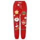 thumbnail image 3 of Gibobby pantalones afelpados para mujer Mujer Otoño e Invierno Casual moda Navidad divertido impreso cintura elástica pantalones deportivos pantalones casuales (Rojo, XL), 3 of 4