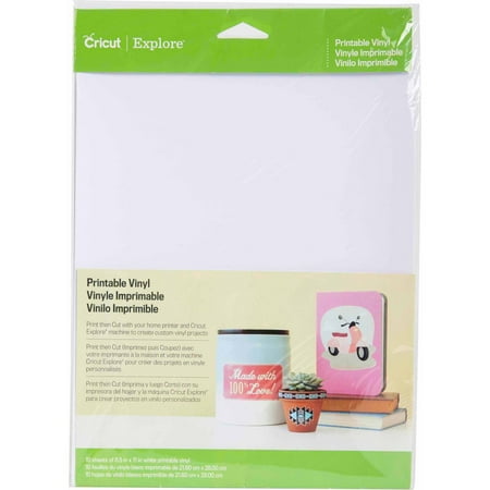 Cricut Printable Vinyl Sheets - Walmart.com