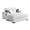 Beige, variant on 61.42Inch, Loose Back Style - Dual USB Ports, Bluetooth Connectivity - Home Comfort - Convenient Charging Options