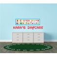 thumbnail image 2 of DAYCARE - Removable Personalized Name Lettering Art Daycare Decoration English Alphabet Multicolored Design Vinyl Wall Decal - Kids Playroom Adhesive Educational Wall Décor Sticker 20" x 8", 2 of 3