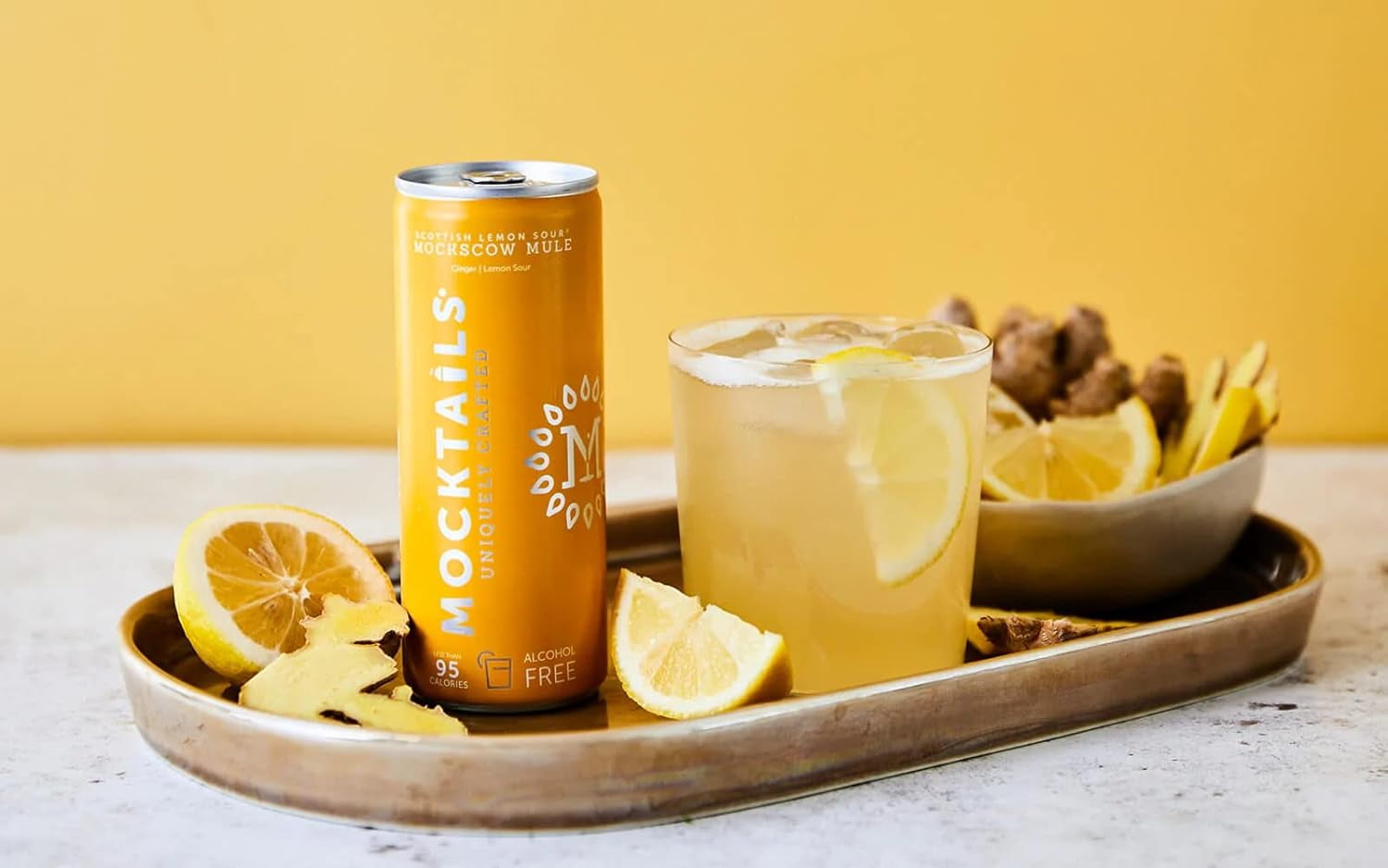Mocktail Uniquley Crafted Non Alcoholic Scottish Lemonade Mockscow, 6.8 oz, 12 Pack