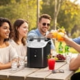 thumbnail image 5 of Havato  Nugget Ice Maker, Portable Countertop  Ice Machine  Chewable Crushed Ice | 35Lbs/24H, Self-Cleaning, Quiet & Compact ,Black, 5 of 10