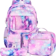 Inadays School Backpacks for Teens 3PCS Set Middle School Bookbag Students Lightweight Durable Casual Outdoor Daypack College