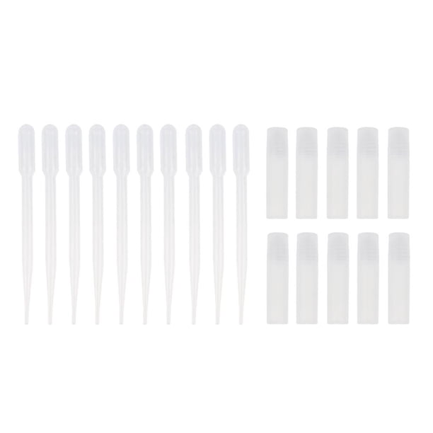 10pcs De Perfume Recargable Cosmético Vacío En Frascos Del Tubo De Las Botellas Con 10pcs Pipetas 5ml 10ml