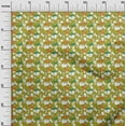 thumbnail image 2 of oneOone Viscose Chiffon Lime Green Fabric Cloud & Bird Cartoon Sewing Fabric By The Yard Printed Diy Clothing Sewing Supplies 42 Inch Wide, 2 of 4