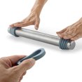 thumbnail image 4 of Adjustable Thicknes Flour Rolling Pin with Scale Mat Dough Scraper 430 Stainless Steel Cooking Tools Baking Utensils, 4 of 14