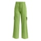 thumbnail image 4 of Pantalones de yoga anchos para mujer con bolsillos cargo - Poliéster spandex, cintura elástica, pantalones palazzo elásticos, aptos para el gimnasio/entrenamiento/uso informal, 4 of 5