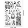 thumbnail image 6 of Gnome Elf Clear Stamps for DIY Scrapbooking Book Mushroom Silicone Stamp Seals Transparent Stamp for Cards Making Photo Album Journal Home Decoration 6.3×4.33inch DIY, 6 of 8
