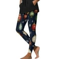 thumbnail image 2 of CaiJunJia Christmas Leggings ,Womens Soft Christmas Day Leggings Pants Ankle Length Tummy Control Yoga Pants, 2 of 9