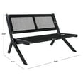 thumbnail image 3 of SAFAVIEH Kobina Outdoor Patio, Bench, Black, 3 of 12